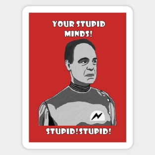 Plan 9 Stupid Minds Sticker